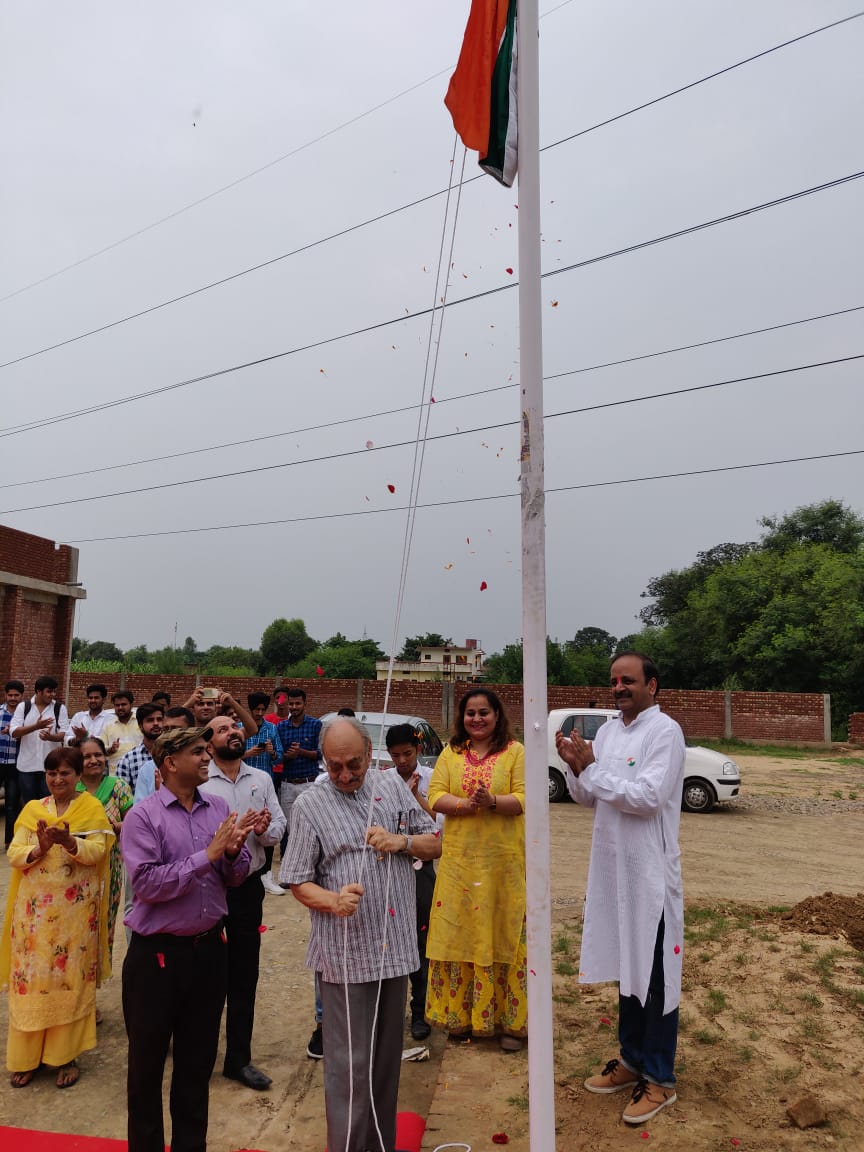 15 august Flag Ceremony in allied college