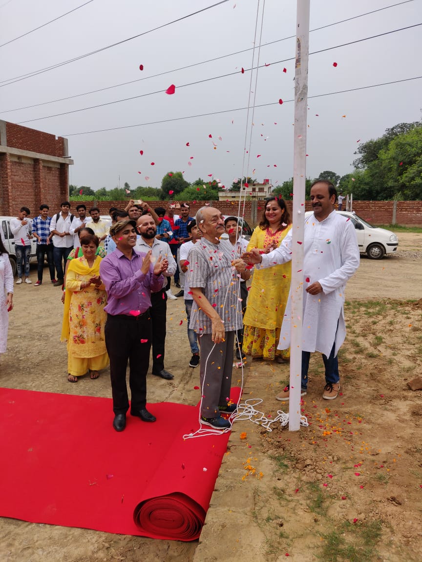 15 august Flag Ceremony in allied college